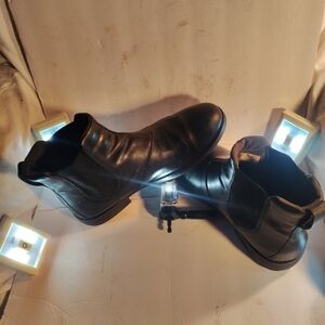 Men's Size 11 D Calvin Klein Black Leather Boots
